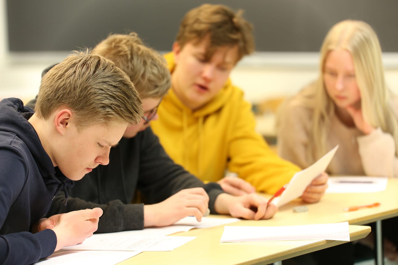 Artturi Isomaa, Jussi Raappana, Benjami Savola ja Fanny Pihlajamaa muodostivat Haapajärven lukion joukkueen.