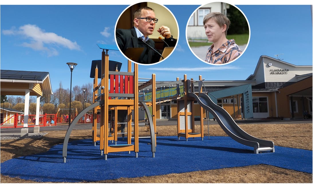 Ylihärmän päiväkoti on mieluisa paikka muillekin kuin oman kunnan lapsille. Elina Ihamäki-Närkki toivoo, että Vöyri voisi ostaa päivähoitopaikkoja Kauhavalta. Vöyrin kunnanjohtaja Jan Finne kertoo, että asiassa on koetettu hakea ratkaisuja.