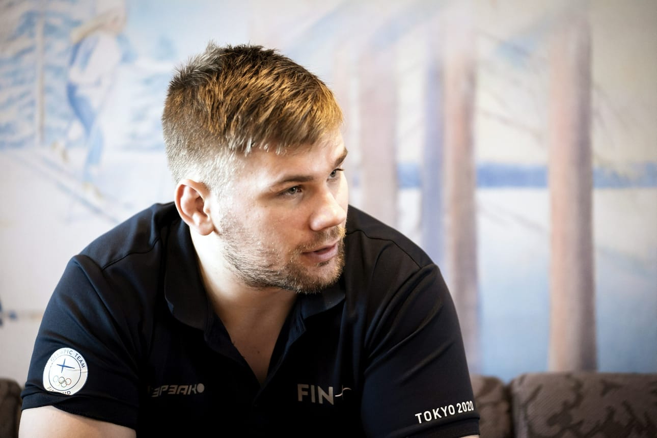 Painin suurimmat MM-toiveet kohdistuvat muun muassa 130-kilon Elias Kuosmaseen. LEHTIKUVA / SAMPPA TOIVONEN