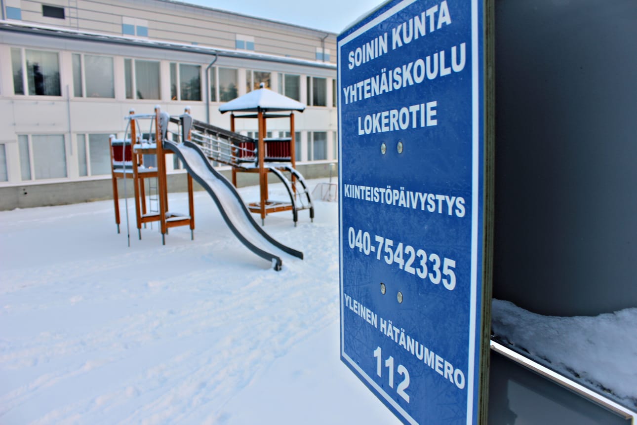 Soinin yhtenäiskoulun piharemonttia tehdään kahden tulevan vuoden aikana 130 000 eurolla. Arkistokuva