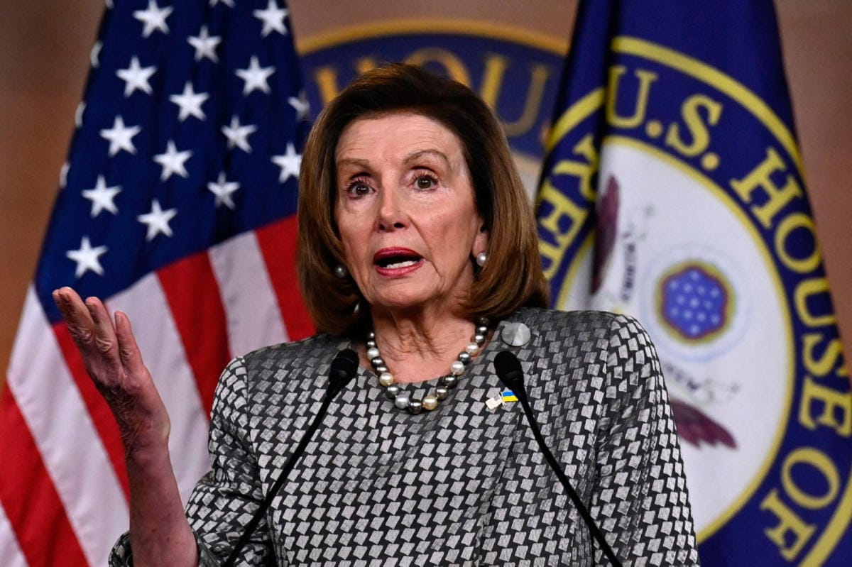 Edustajainhuoneen puhemies Nancy Pelosi.