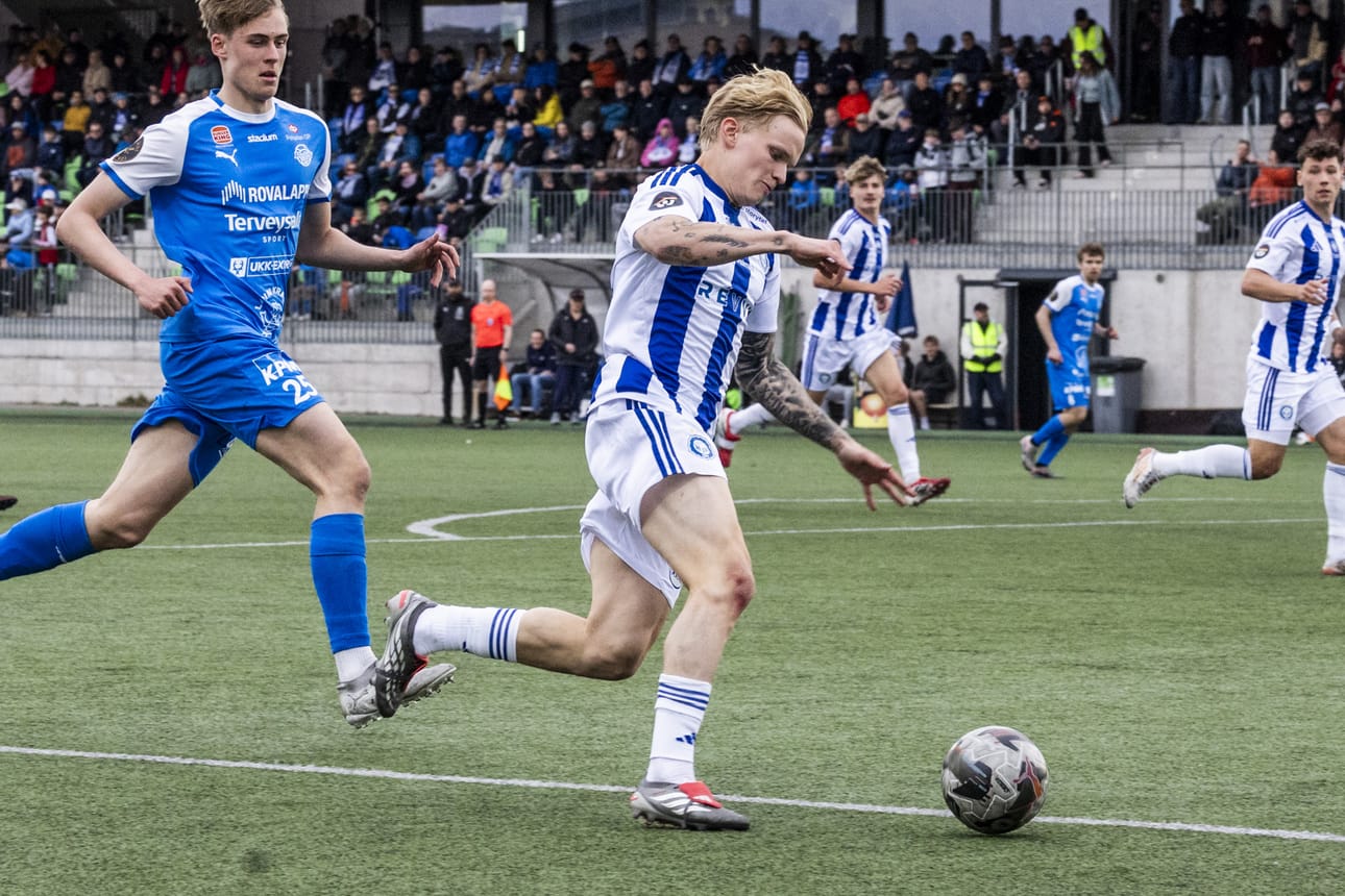 Miska Ylitolva kävi pelaamassa vanhalla kotikentällä toukokuussa, kun HJK kohtasi RoPSin Suomen cupin ottelussa.