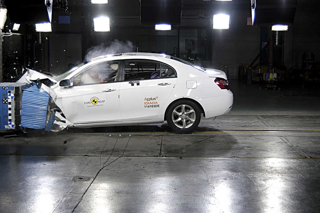 Geely Emgrand EC7 Euro NCAP:n kolaritestissä.