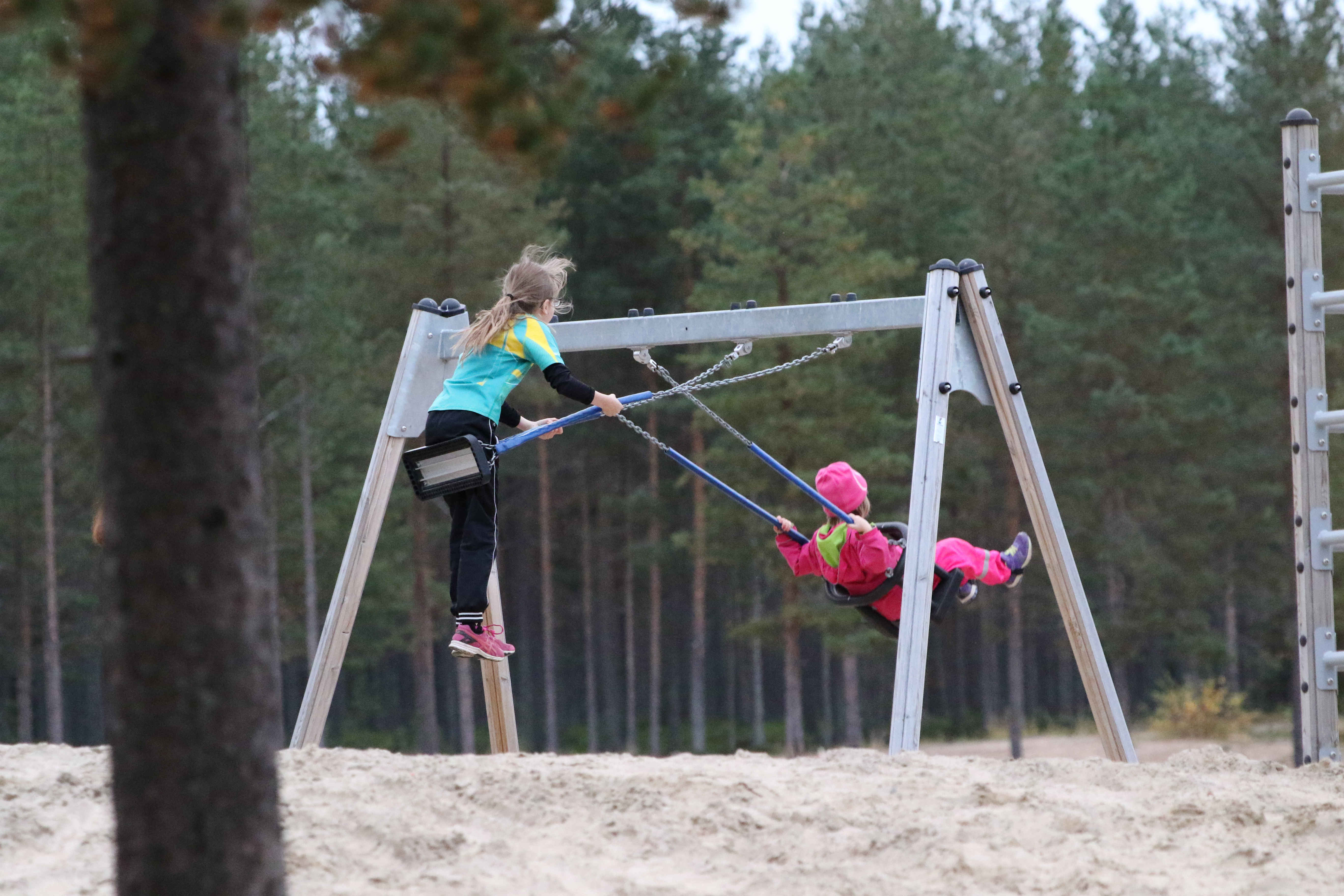 Välillä kiikuttiin.