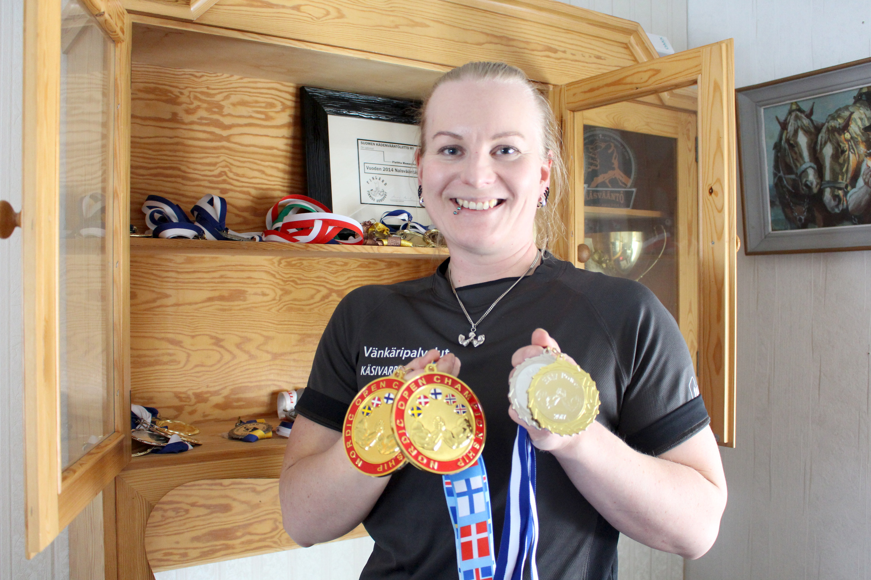 Piritta Hannukari on yltänyt mitalisijoille lähes jokaisessa ottelussa, mihin on osallistunut.