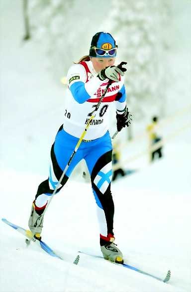 Pisteitä. Riitta-Liisa Lassila jatkaa tasaisen varmaa työtään maailmancupissa.