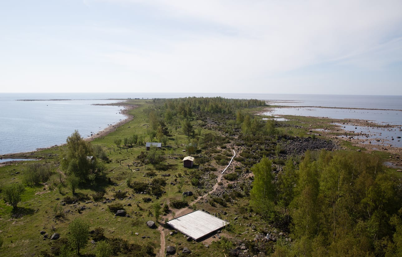 Kuvassa on Selkä-Sarvi, yksi Perämeren kansallispuiston saarista.