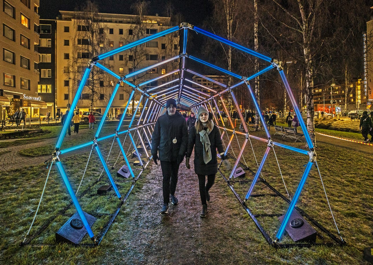 Tunnelmia vuoden 2021 Lumo-festivaalista.