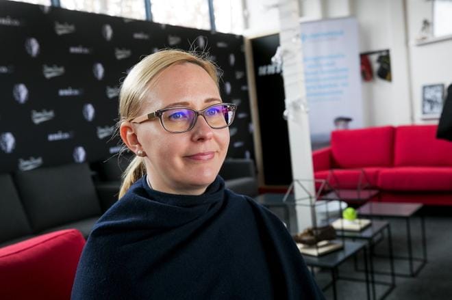 Eduskunnan puhemies Maria Lohela (ps.) vieraili Peräseinäjoella lauantaina. Kuva: Jaakko Elenius