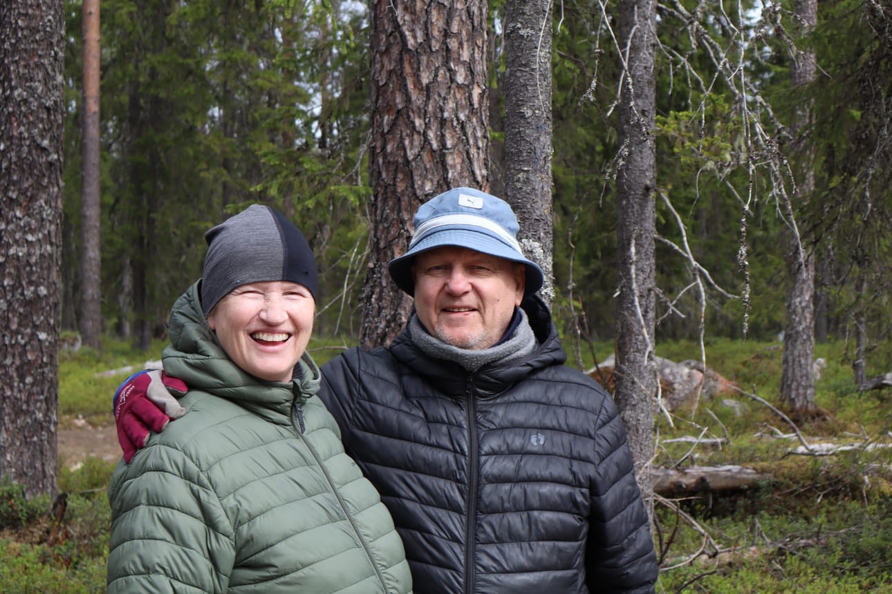 Syötteen luonto ihastutti Nancy ja Jouko Seppästä.