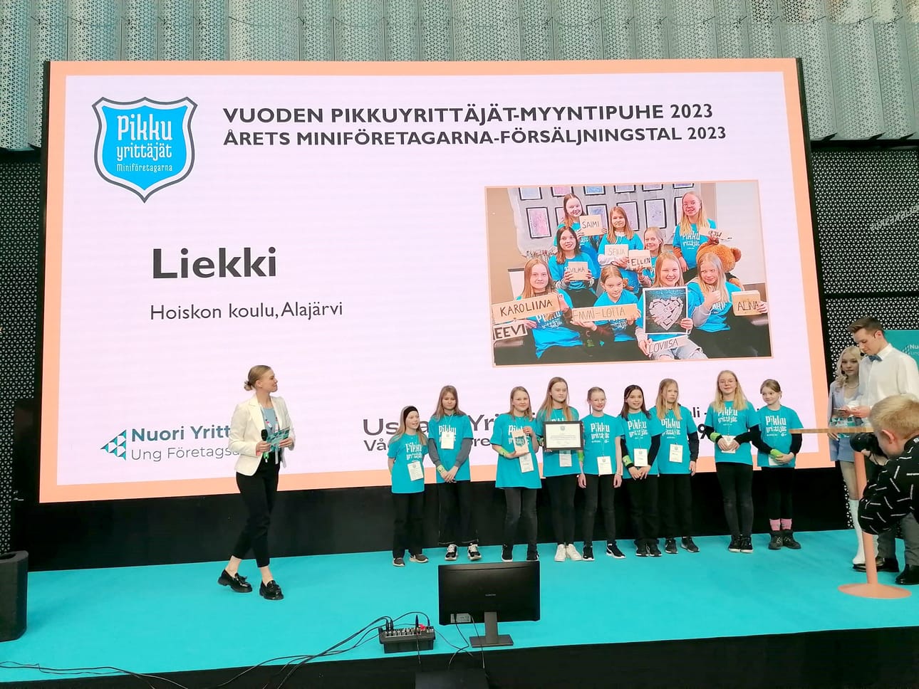 Liekki palkittiin parhaasta myyntipuheesta.