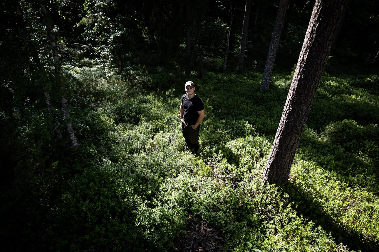 – Luonto on paikka, jossa mieli rauhoittuu, sanoo Eetu Kemppanen.