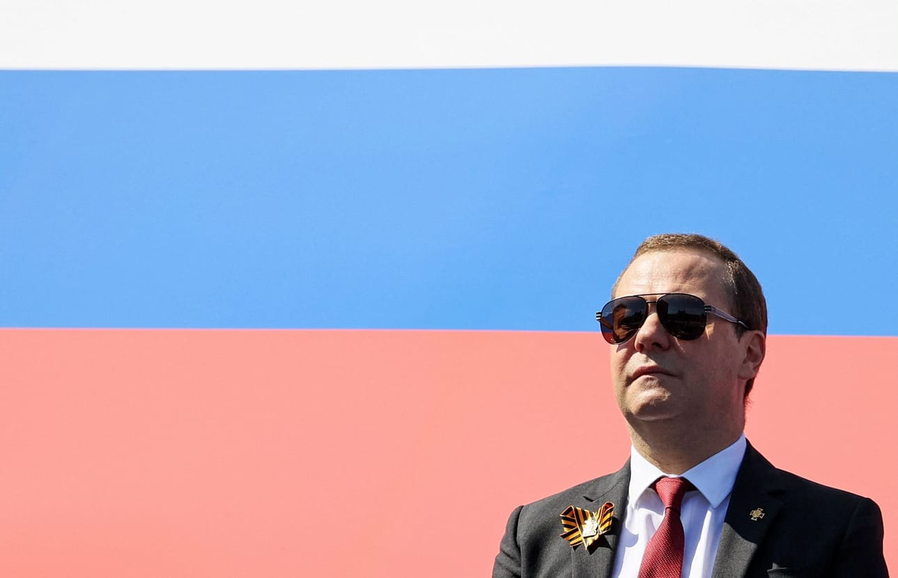 Medvedev oli Venäjän presidentti vuosina 2008–2012. Kuva vuodelta 2020. LEHTIKUVA/AFP