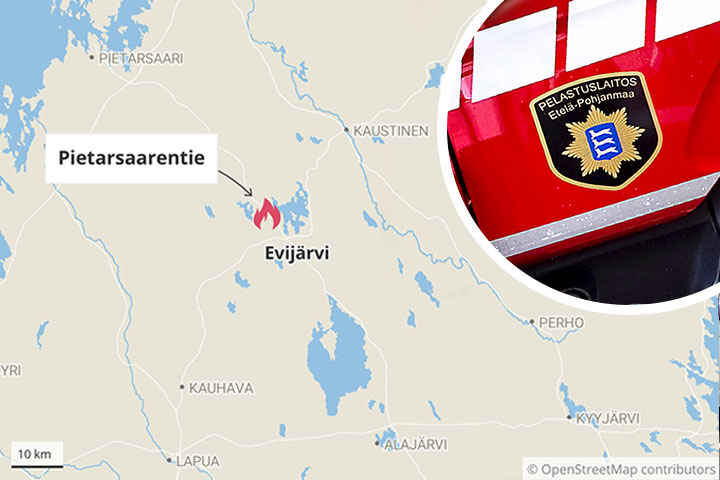 Evijärvellä ison turvepalon ainekset