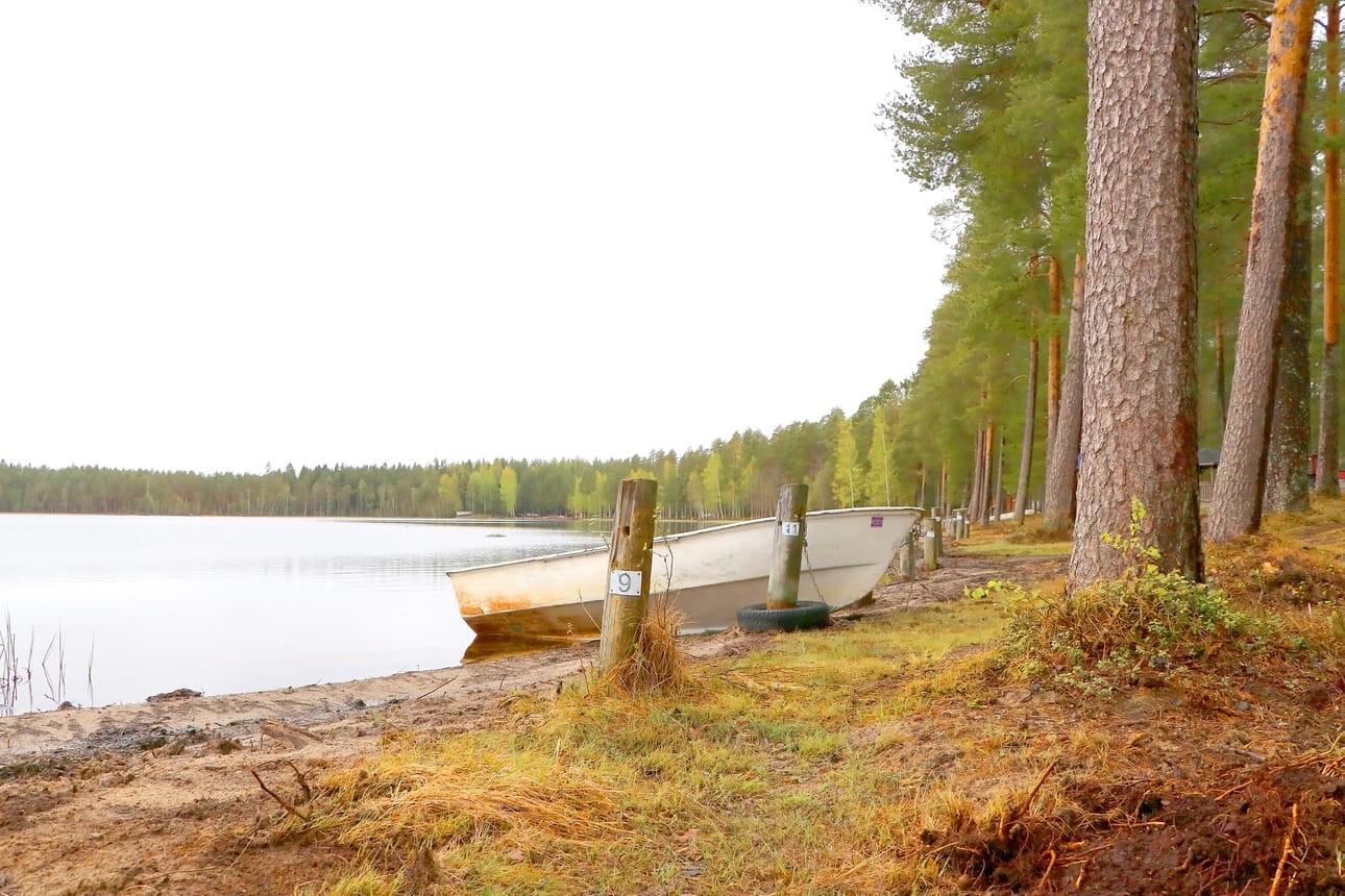 Ojutjärven rannassa on mahdollisuus vuokrata kanootti läpi kesän.