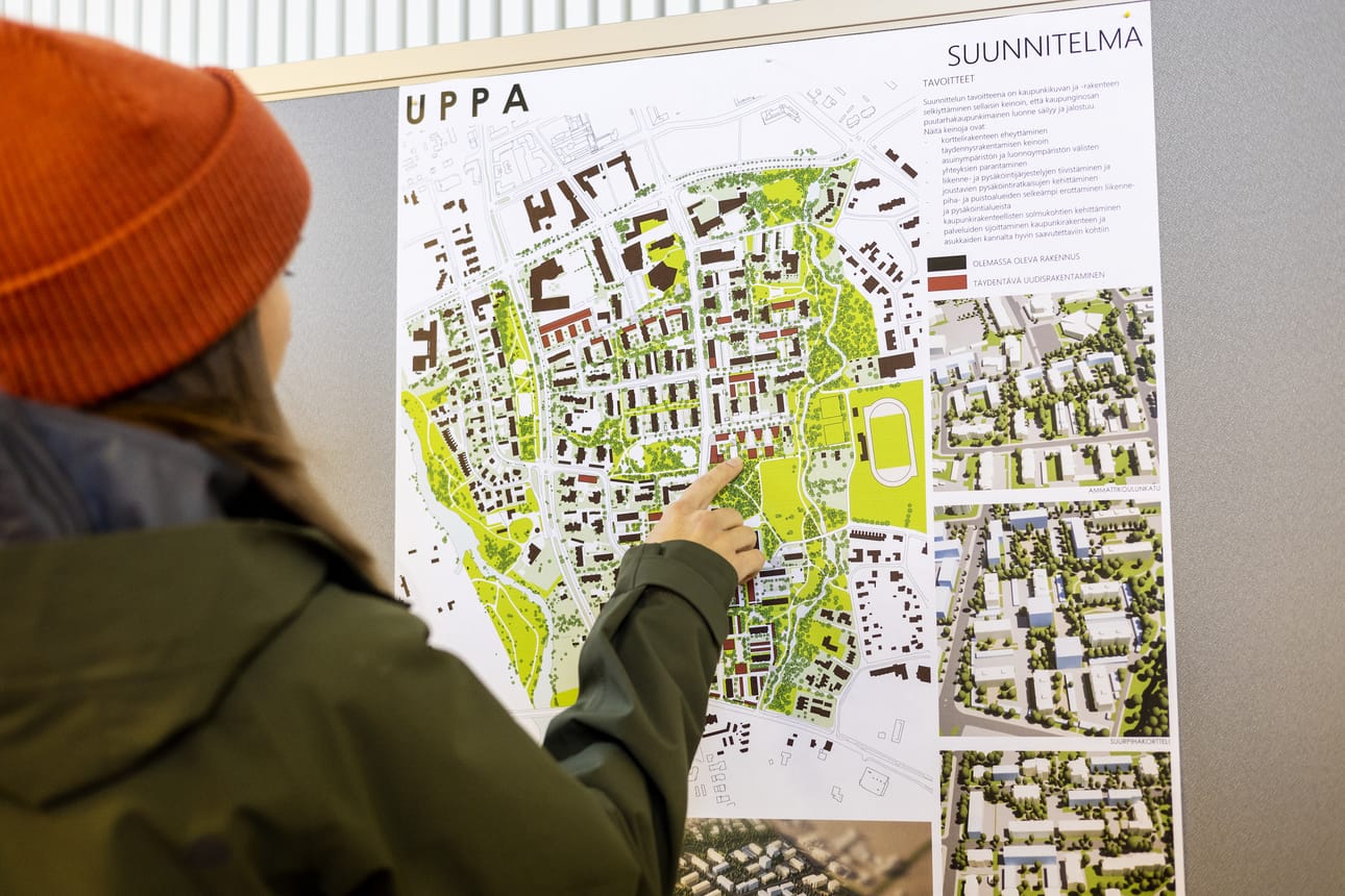 Kaavoitusarkkitehti Veli-Matti Prinkkilä kertoo, että Upan yleissuunnitelma on tehty yleiskaavan tausta-aineistoksi, jotta kokonaisuuden hahmottaminen helpottuu.