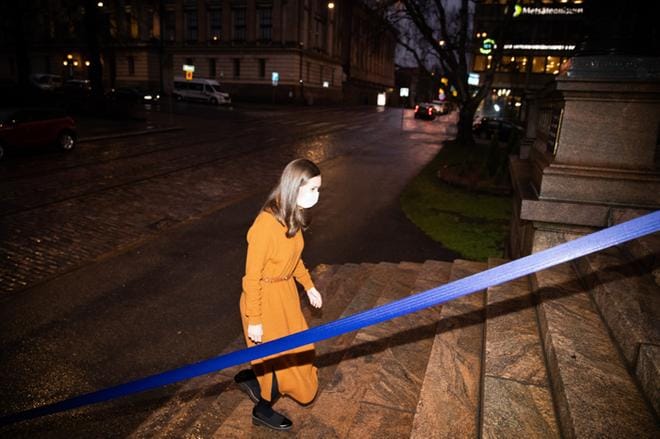 Hallitus neuvottelee tänään koronatilanteesta pääministeri Sanna Marinin johdolla. KUVA: Arttu Laitala