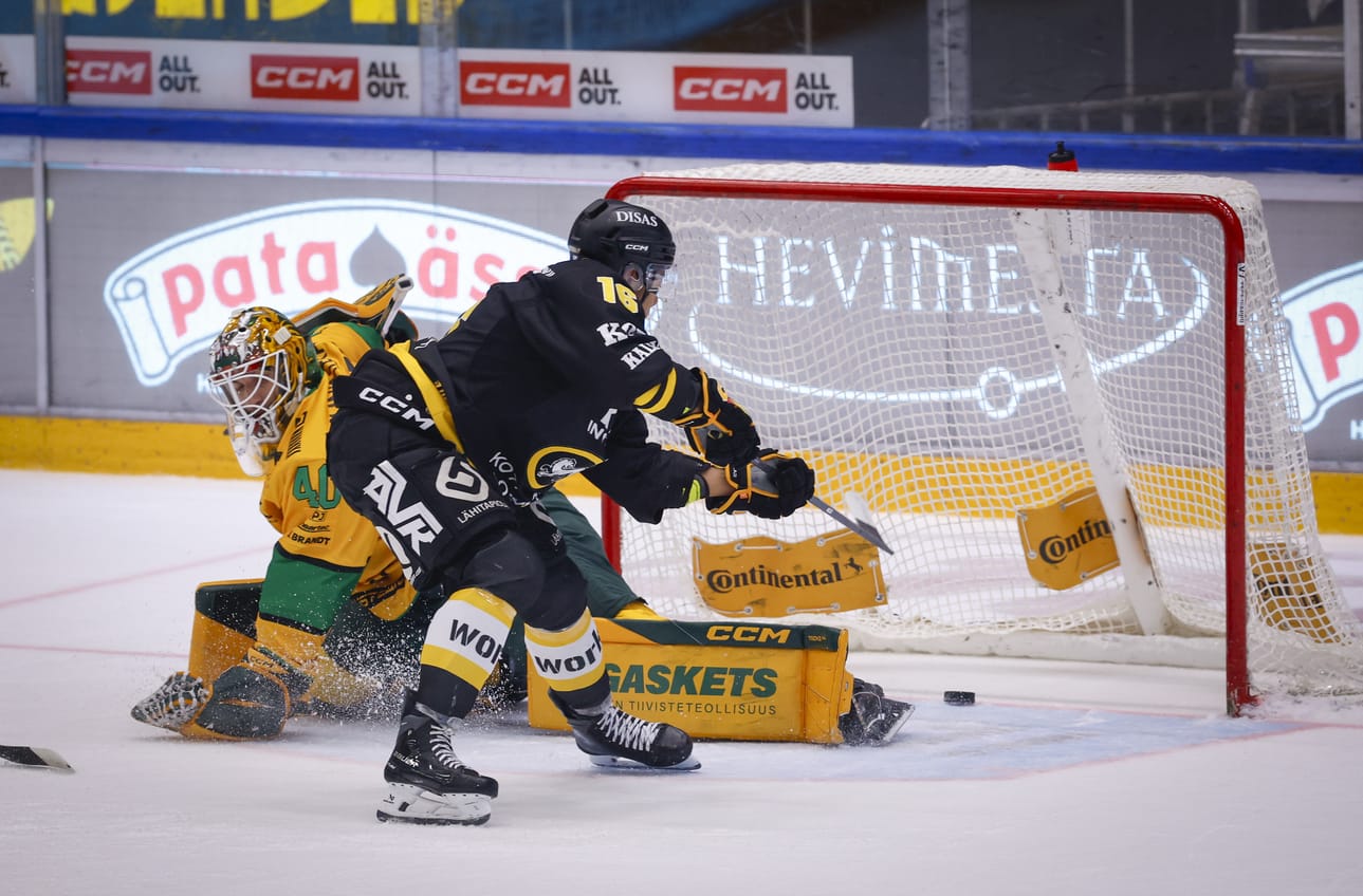 Andreas Okanyn yksilösuoritus toi Kärpät tasoihin avauserässä.