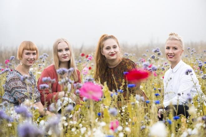 Kardemimmit on yhtä kuin Anna Wegelius, Jutta Rahmel, Maija Pokela ja Leeni Wegelius. KUVA: JIMMY TRÄSKELIN
