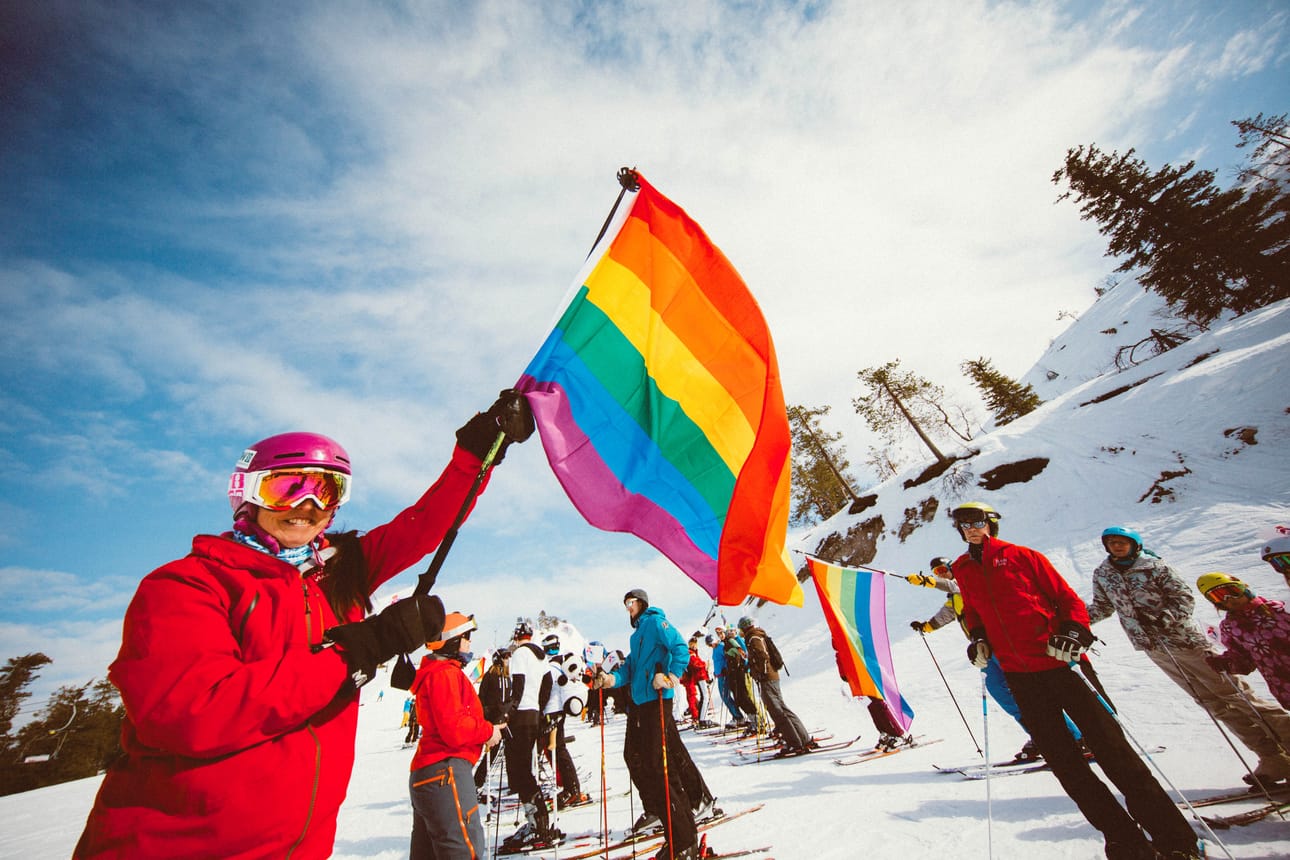 Ski Pride toi viikonlopuksi Rukalle noin 500 juhlijaa.