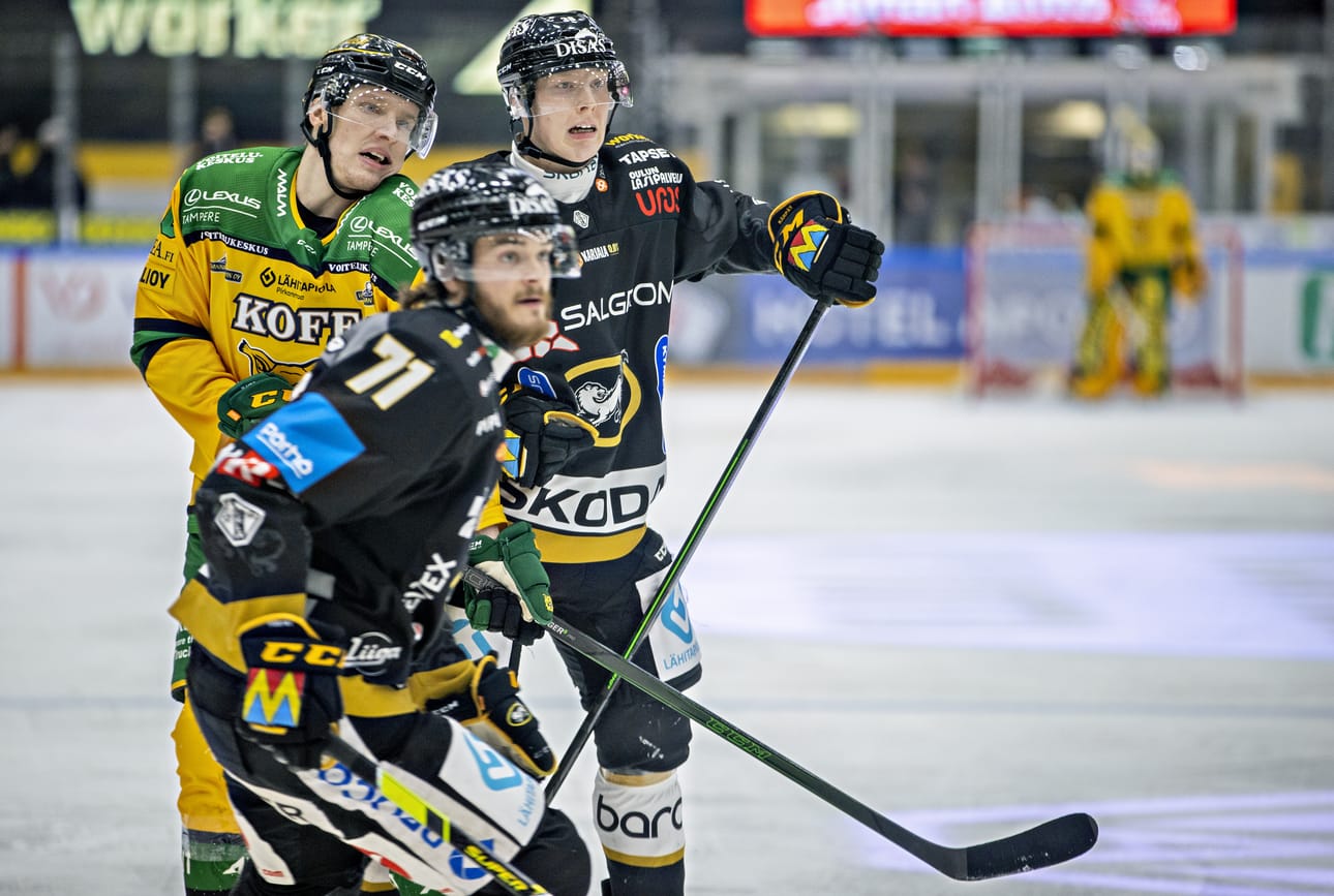 Kärpät ja Ilves ottavat tänään toisistaan mittaa Raksilassa. Arkistokuva.