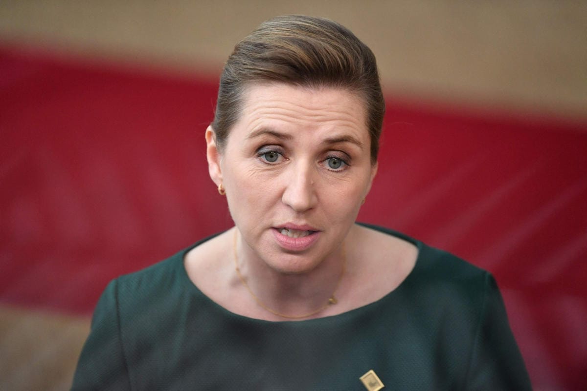 Puolustuspolitiikkaa koskevan varauman poistamista esittää Tanskassa pääministeri Mette Frederiksenin johtama hallitus. LEHTIKUVA/AFP