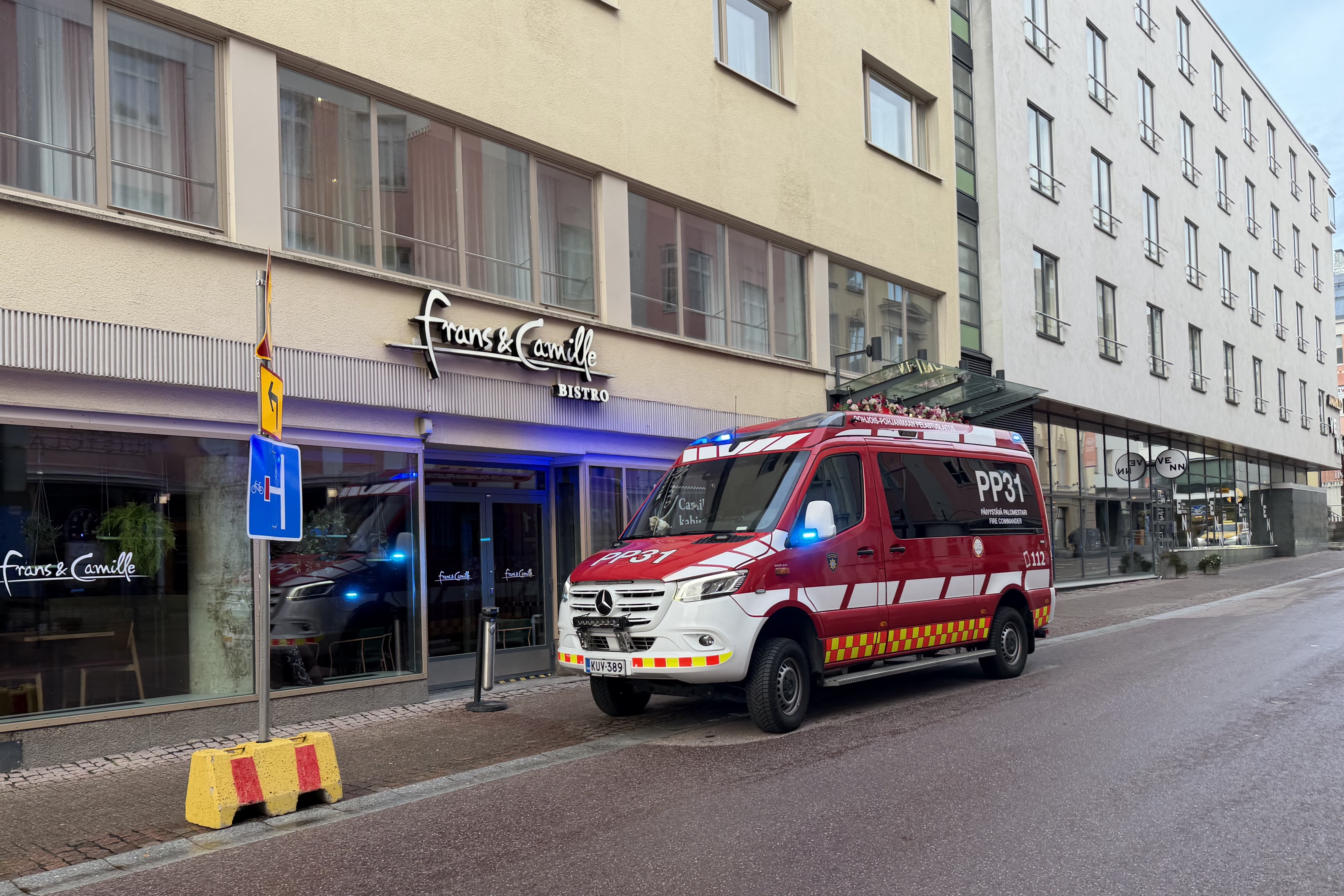 Oulun Sokos Hotellin teknisen tilan lattialle vuoti noin 500 litraa glykolia