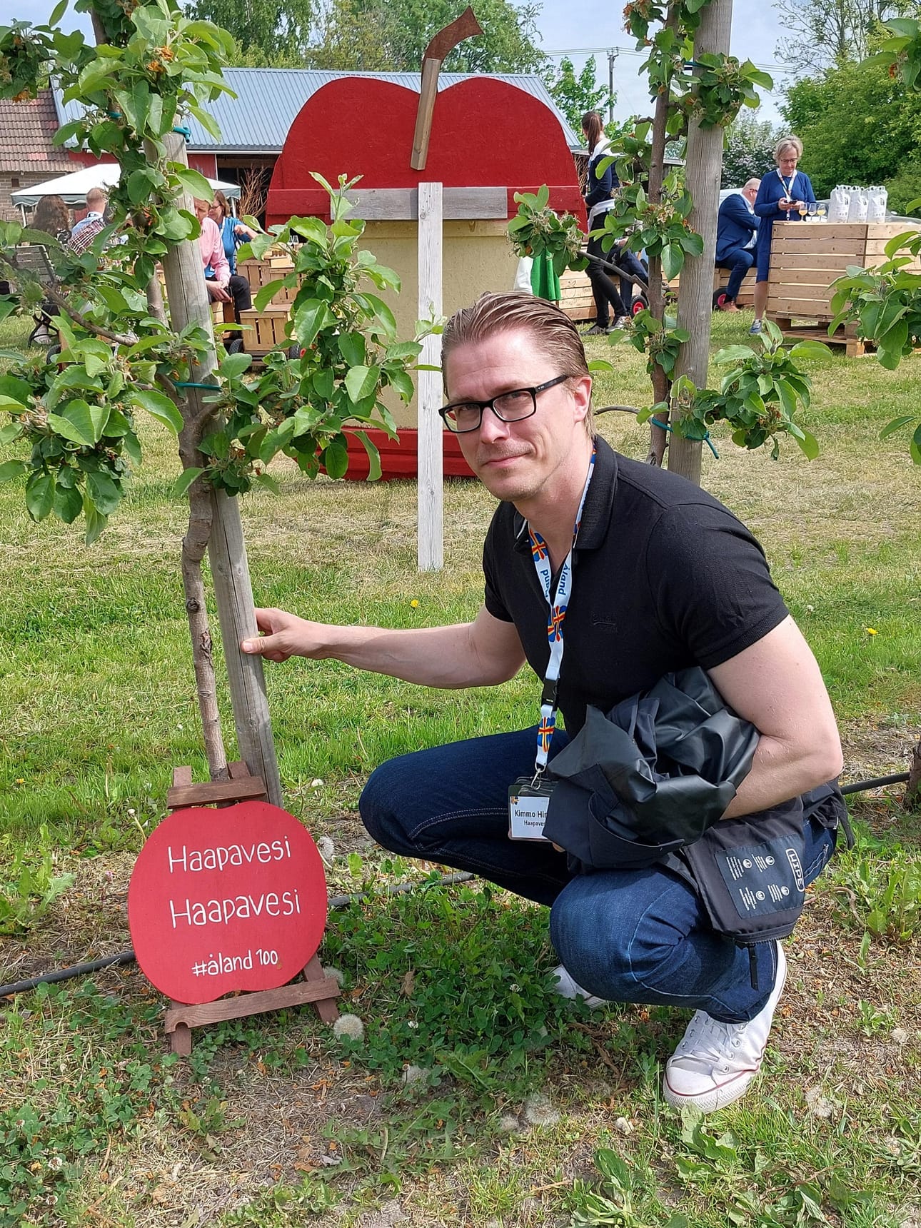 Haapaveden kaupunginjohtaja Kimmo Hinno oli myös mukana viettämässä Ahvenanmaan itsehallinnon 100-vuotisjuhlaa.