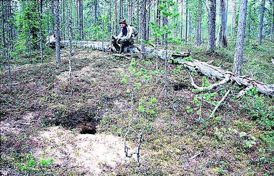 Vanhan tunnelmallisen eräkämpän huomaaminen on luontoretkeilijälle aina sykähdyttävä kokemus.