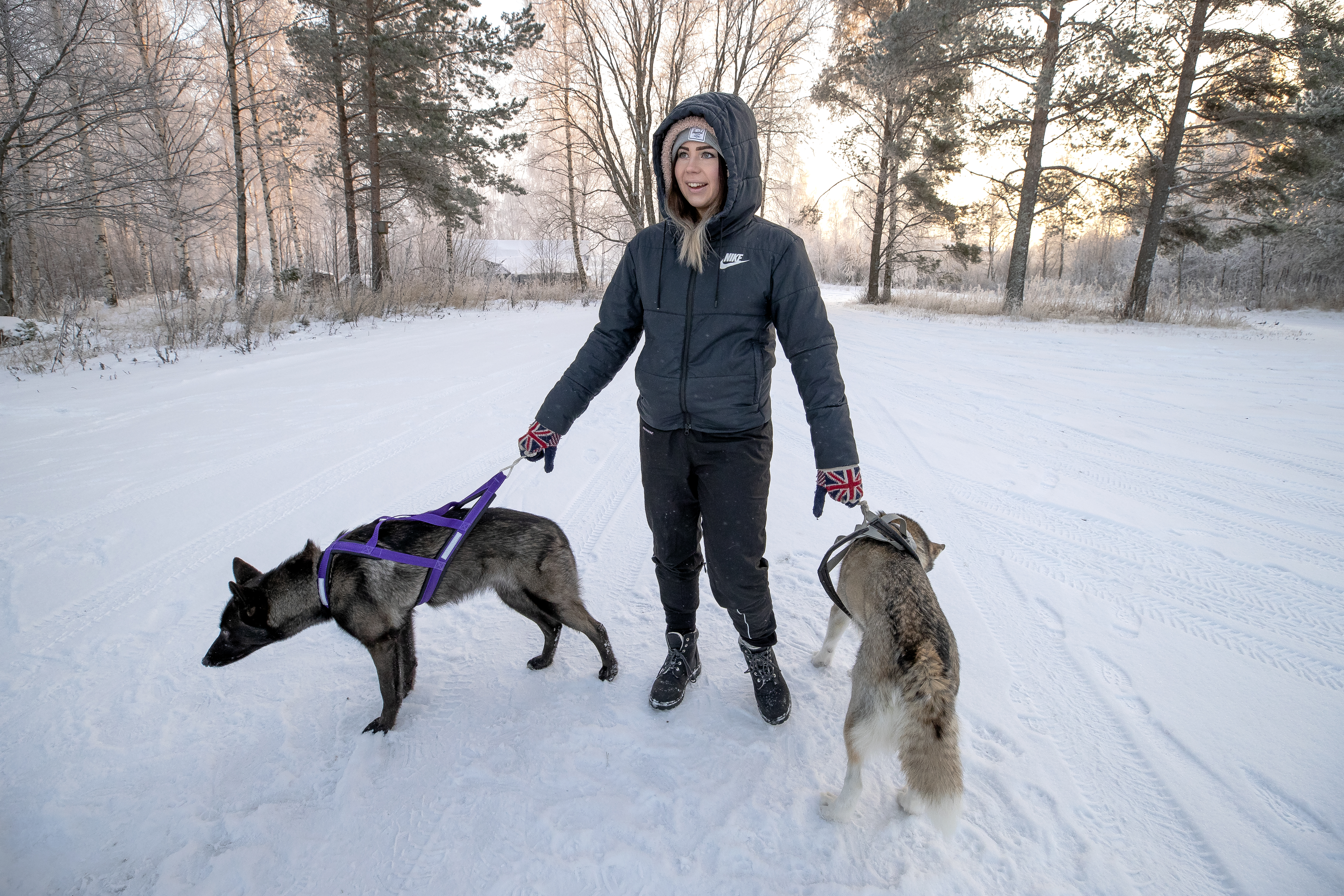 Hanna Kemppi on saanut vinkkejä ulkoilureiteistä opiskelukaveriltaan.