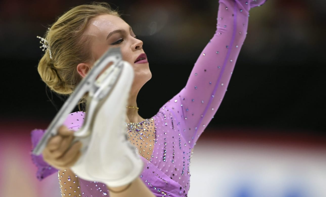 Emmi Peltonen, 23, sijoittui Montrealissa järjestetyssä Challenger-sarjan Autumn Classic International -kilpailussa seitsemänneksi kokonaispistein 139,87. Arkistokuva. LEHTIKUVA / Martti Kainulainen