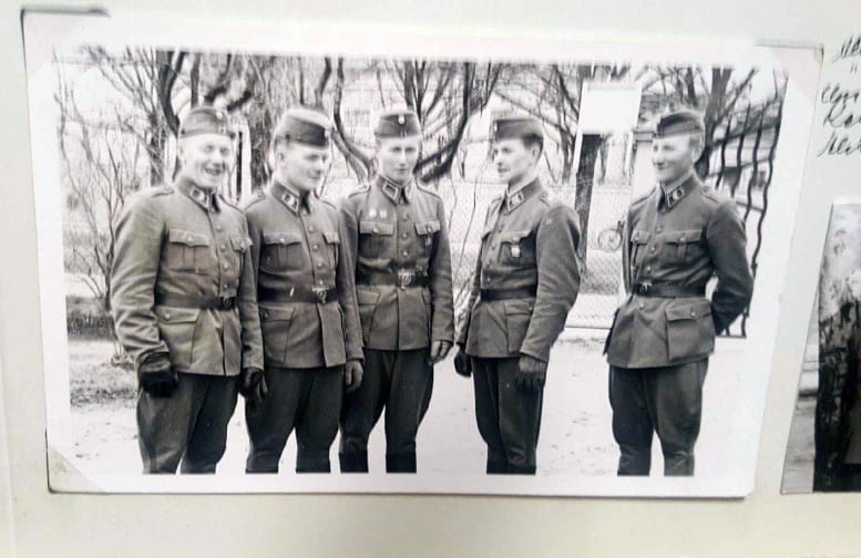Hetekylän hyviä miehiä kuvassa vuonna 1962, vasemmalta Karvonen, Takkinen, Ekdahl, Neuvonen ja Takkinen.