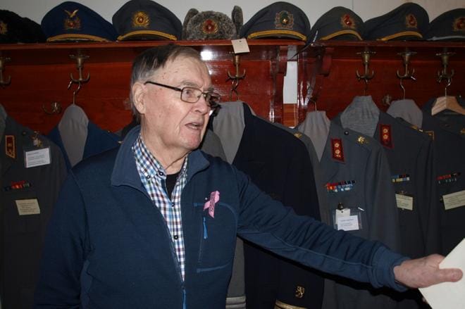 Raimo Havusela on koonnut Vaasan sotaveteraanimuseoon näyttelyn suomalaisille aika tuntemattomasta, mutta tärkeästä Lapin sodasta. Museo on avoinna sunnuntaisin kello 14-16. Kuvat: Katja Lahti
