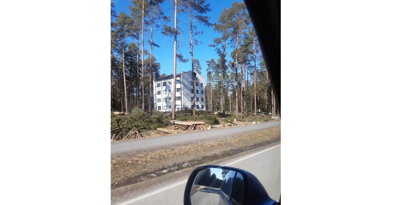 Komiat-lehden toimitukseen tuli monta yhteydenottoa savotasta hotellin tontilla.
