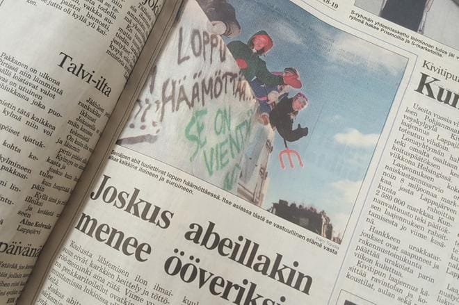 Joskus abeillakin menee ööveriksi, julisti Ilkan otsikko vuonna 1997. Uskoisiko tuota? Kuva: Sarianne Tekoniemi