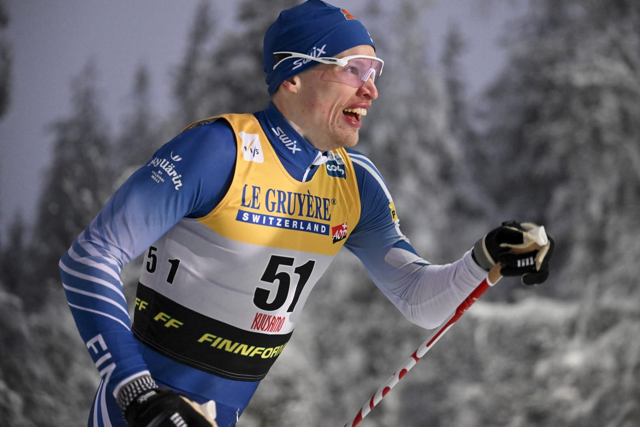 Iivo Niskanen kuvattuna Rukan maailmancupin kisoissa 28. marraskuuta.
