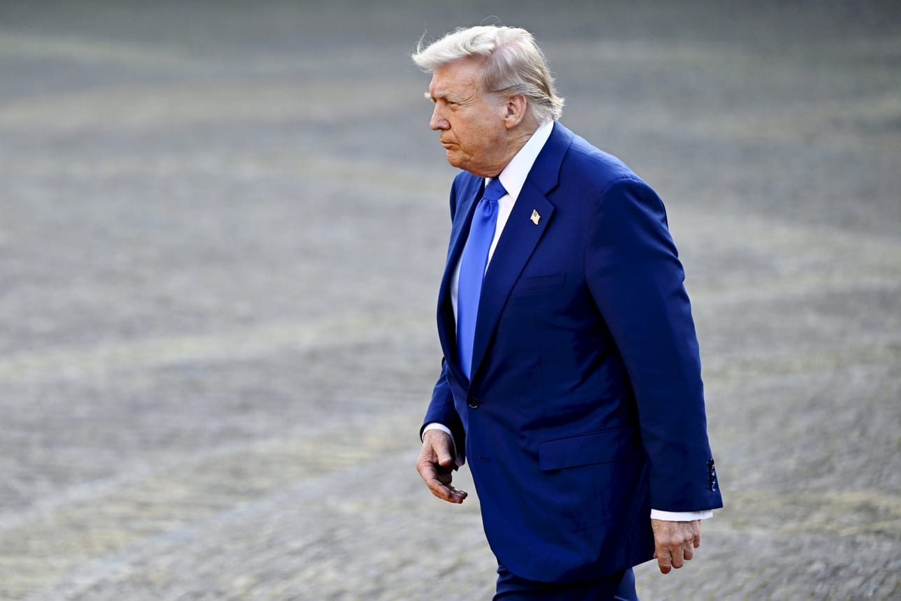 Yhdysvaltain presidentti Donald Trump on sanonut, että sunnuntaisten iskujen kohteena olleet uraanin rikastuslaitokset Iranissa tuhoutuivat. LEHTIKUVA / Emmi Korhonen