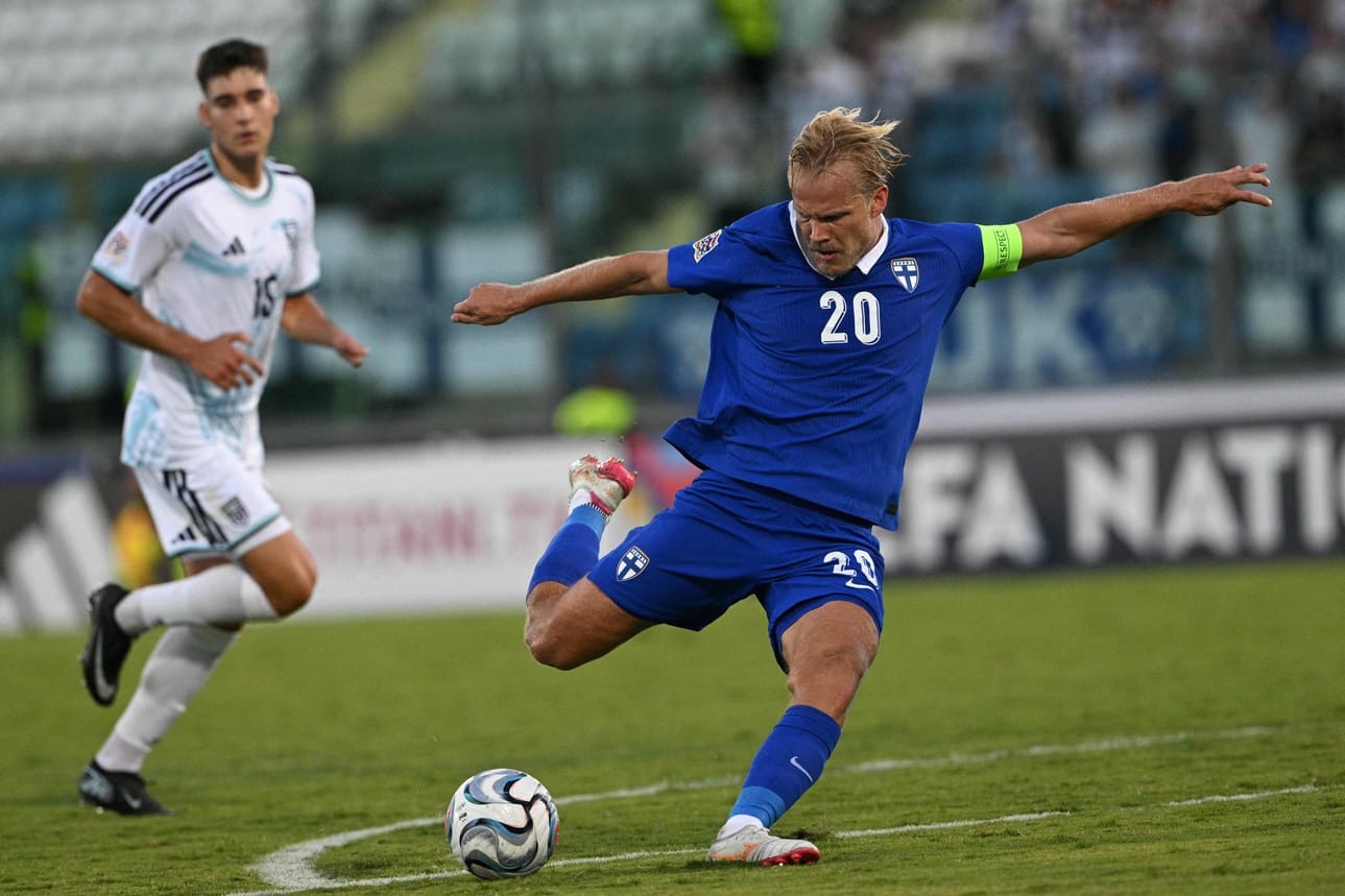 Joel Pohjanpalo nautiskeli kolmen maalin verran lauantai-iltana.