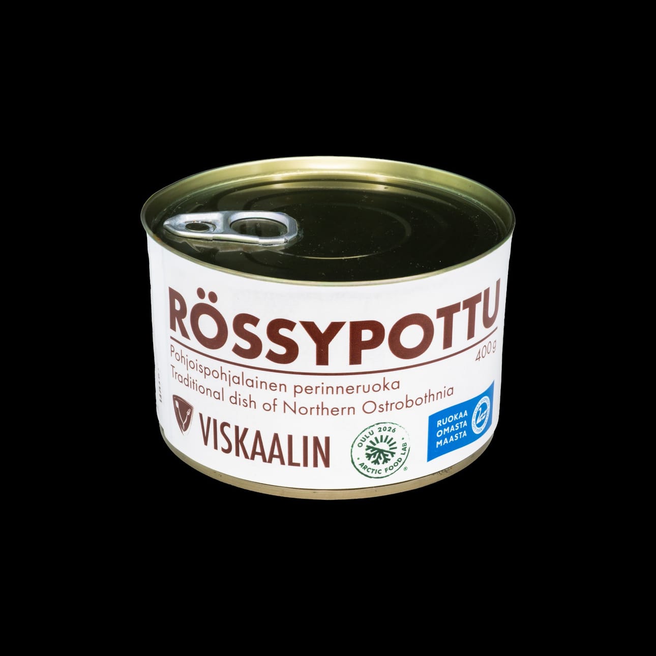 Rössypottusäilykettä löytyy Viskaalin tilalta ja useista kaupoista Pohjois-Suomessa.