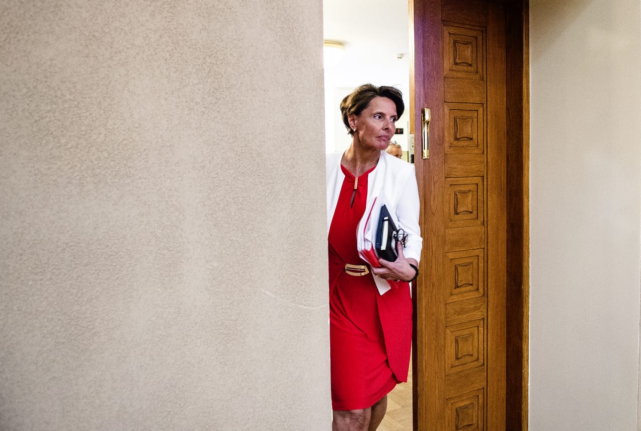 Liikenne- ja viestintäministeri Anne Berner (kesk.). Arkistokuva.