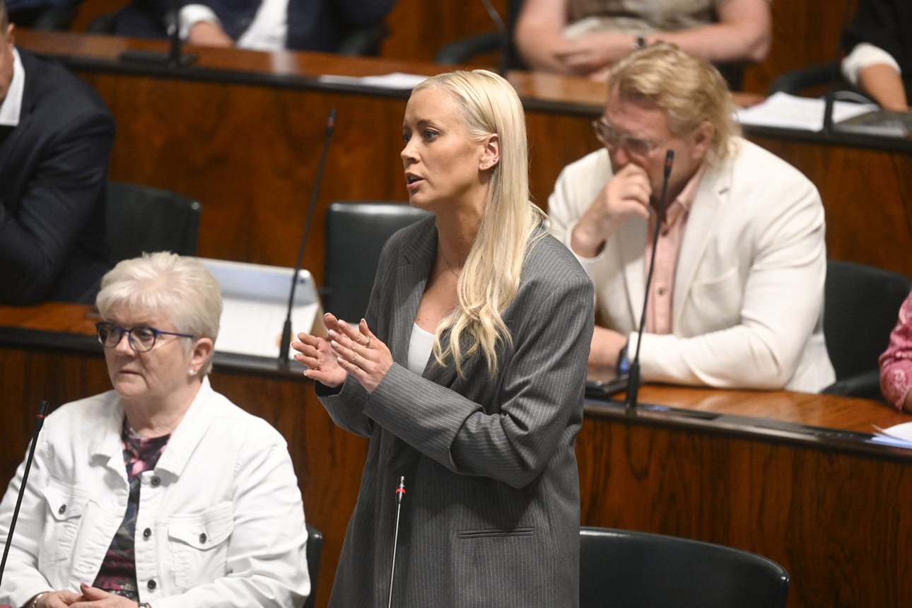 Vihreiden puheenjohtaja Sofia Virta.