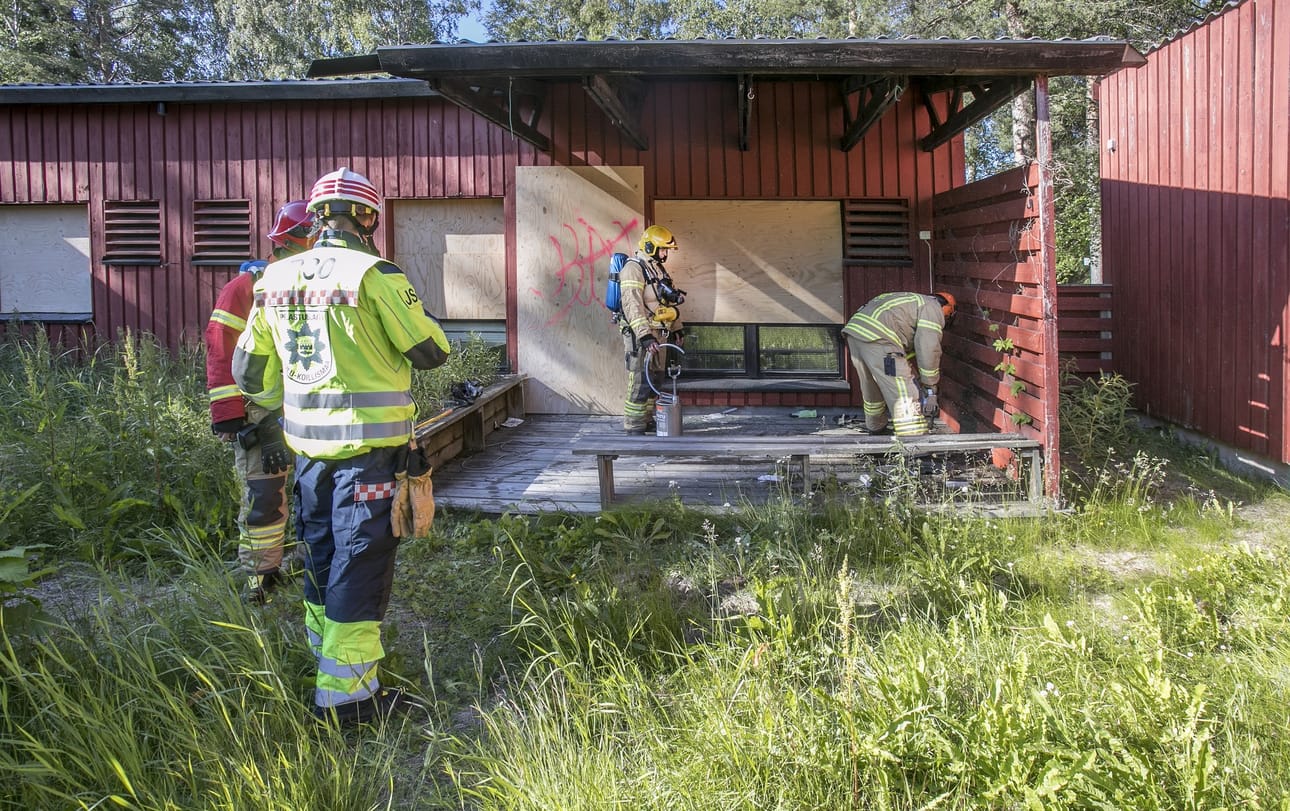 Tuli ei päässyt leviämään nuotiosta rakennukseen.