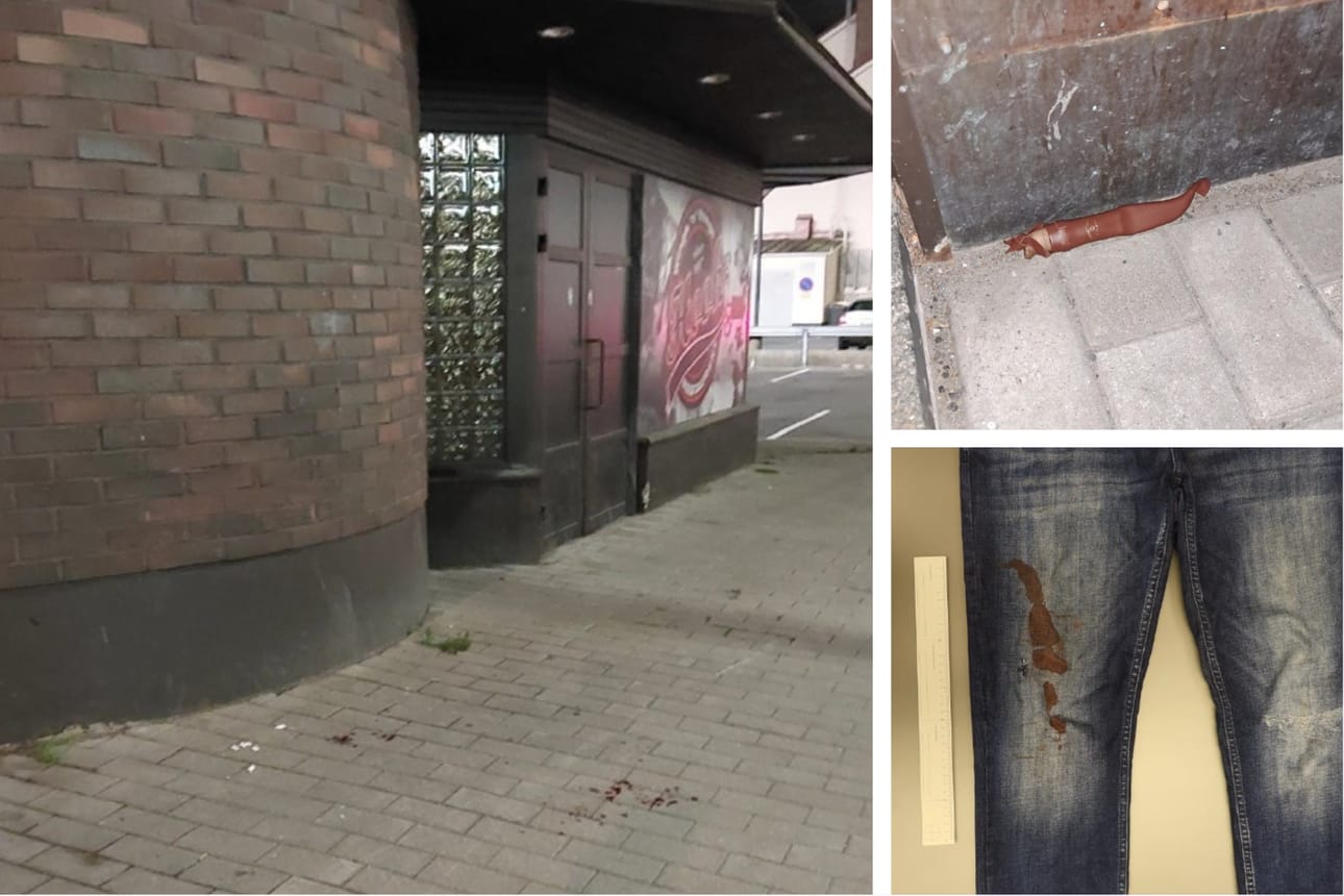Väkivaltainen kahakka tallentui valvontakameroihin Kalevankadun ja Maamiehenkadun risteyksen tuntumassa.