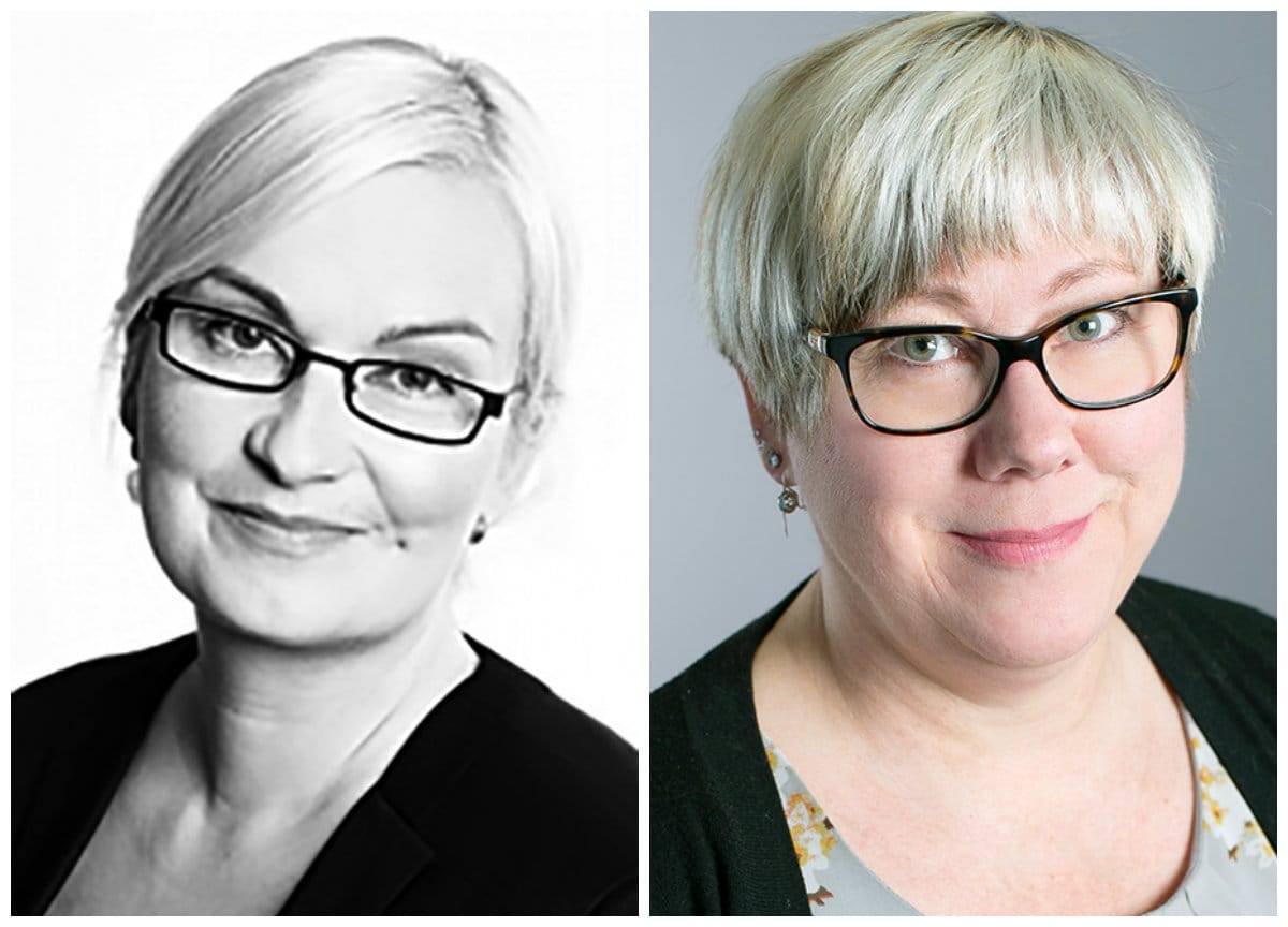 Johanna Kohvakka (vas.) ja Liisa Lehtinen
