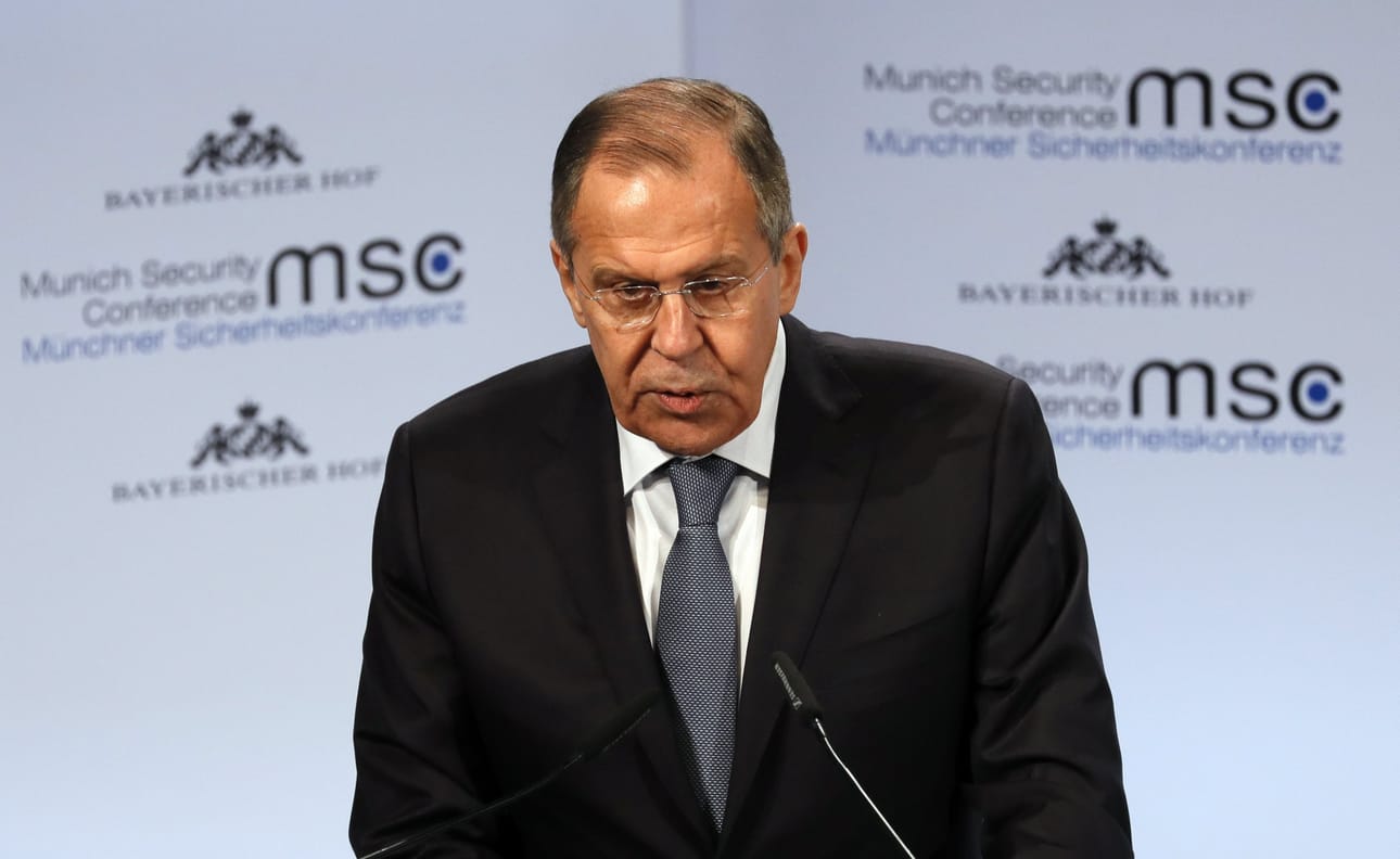 Sergei Lavrov sanoi Münchenin turvallisuuskokouksessa, ettei Yhdysvallat ole esittänyt mitään todisteita.