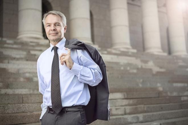 Myös ulkoministeri Pekka Haavisto saapuu Vaasaan viikon kuluttua torstaina keskustelemaan energiaratkaisuista ja Suomen geopoliittisesta roolista. Kuva: Touko Sipiläinen