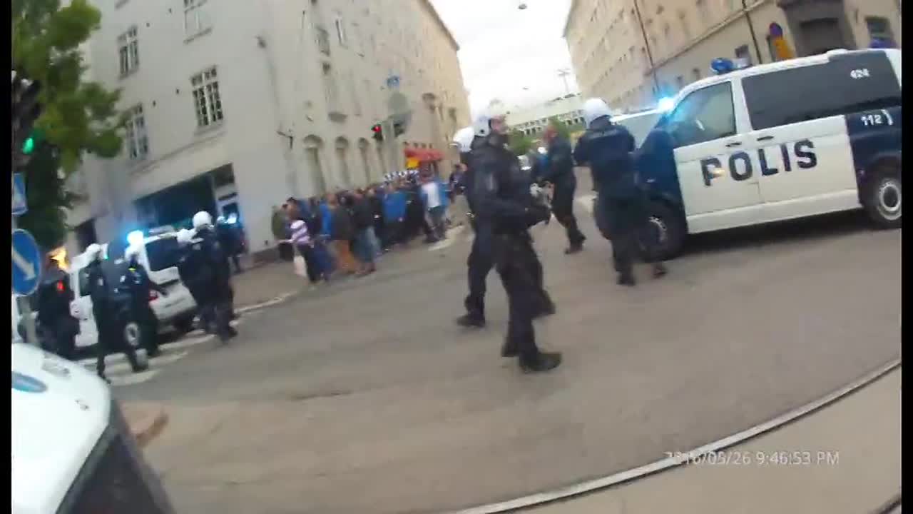 Tällaista kuvaa tulee poliisin haalarikamerasta