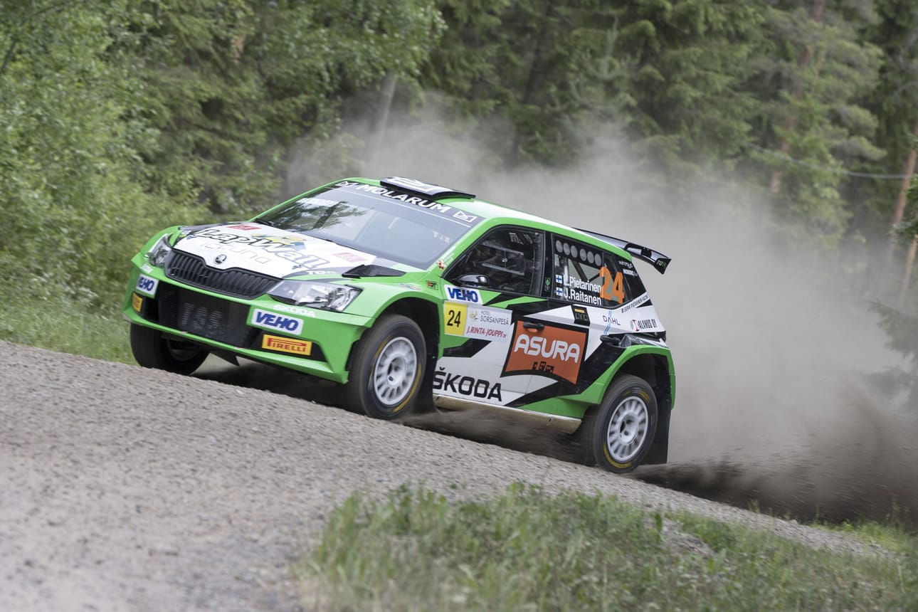 Eerik Pietarinen Pohjanmaa rallissa.