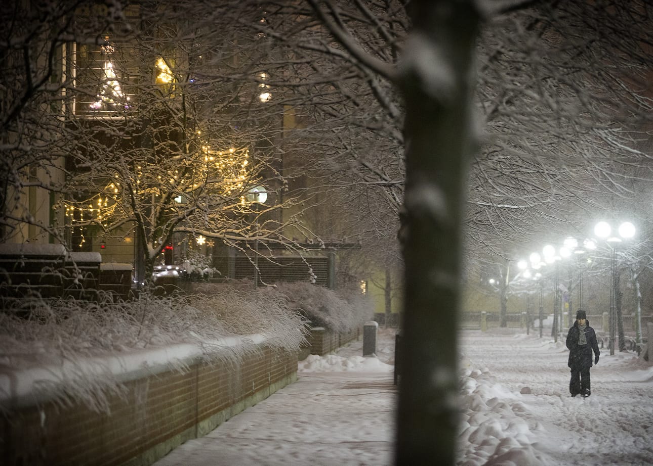 Jouluaattona Oulussa sataa lunta ennusteiden mukaan.