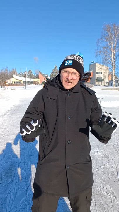 Retkiluistelua Lappajärvellä